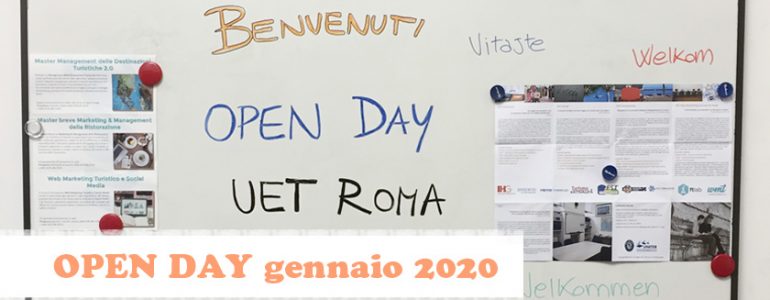 Open Day UET ROMA gennaio 2020