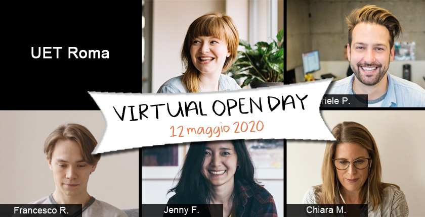 Virtual Open Day UET Roma - 12 maggio 2020