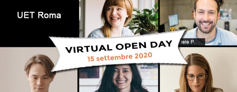 Virtual Open Day UET Roma 15 settembre 2020